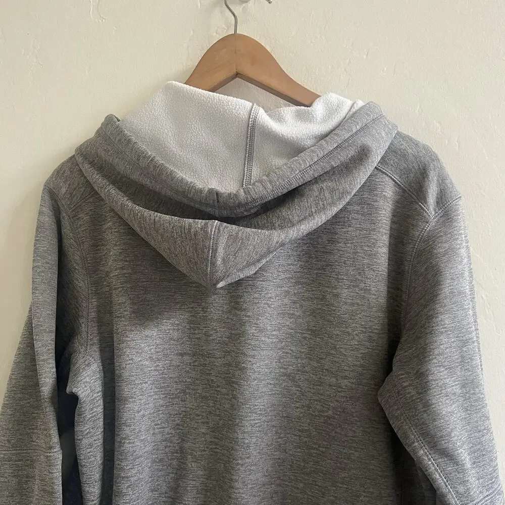 Nike Sweatshirt Men Small Gray Baseball Hoodie Work Out Active Gym Pullover